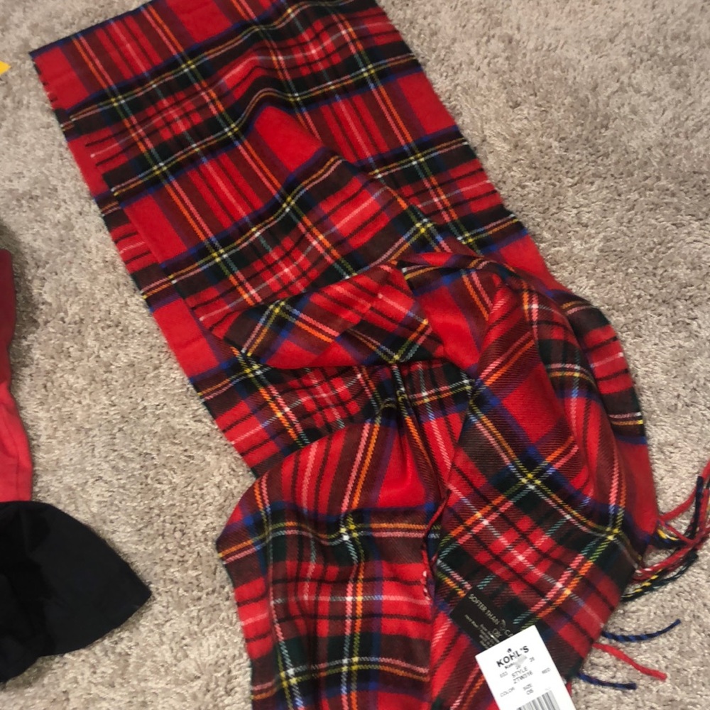 Red Plaid Scarf
